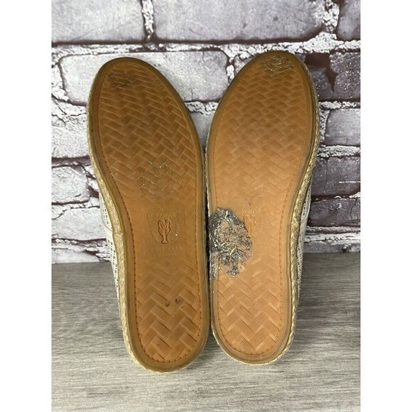 Cole Haan Ivory Leather Perforated Espadrilles Comfort Shoes Women Sz 8.5B US/39 - Picture 10 of 16